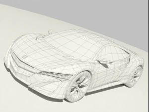 honda acura nsx 2012 3D Model