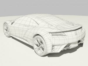honda acura nsx 2012 Model 3D
