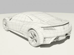 honda acura nsx 2012 3D Model