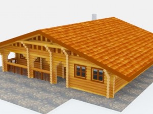 log cabin 3D Модель