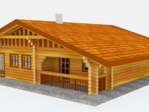 log cabin 3D Модель