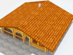 log cabin 3D Model