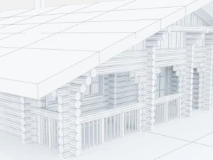log cabin 3D Model