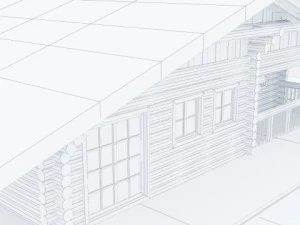 log cabin 3D Model