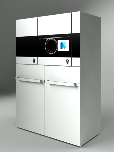 Reverse vending machine Tomra T70 Modelo 3D .c4d .max .obj .3ds .fbx .stl .blend