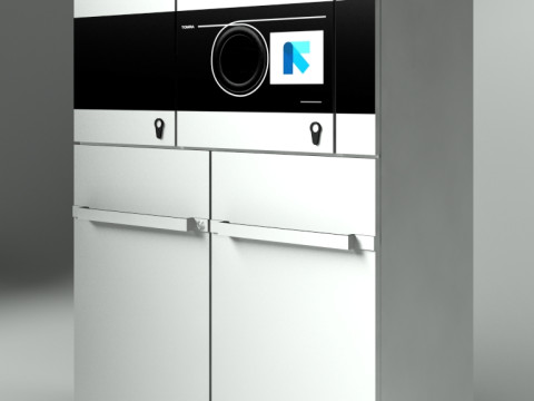 Reverse vending machine Tomra T70 3D Model