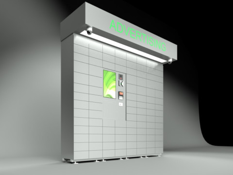 Parcel locker 3D Model