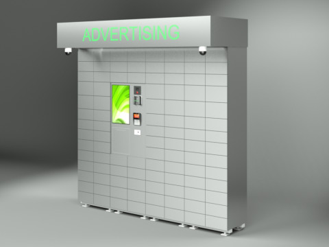 Parcel locker Modelo 3D