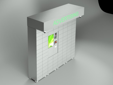 Parcel locker Modelo 3D