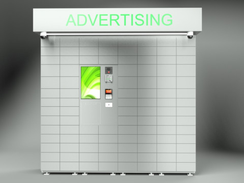 Parcel locker Modelo 3D