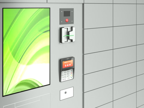 Parcel locker Modelo 3D