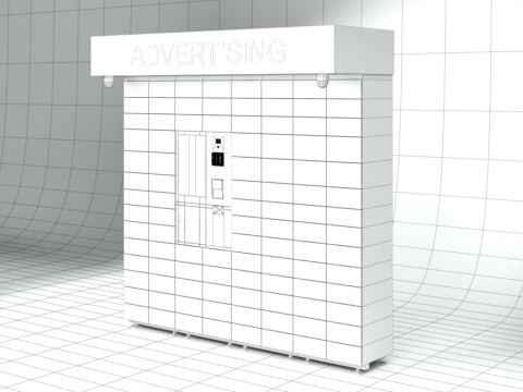 Parcel locker Modelo 3D