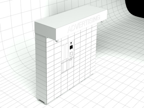 Parcel locker Modelo 3D
