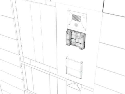 Parcel locker Modelo 3D