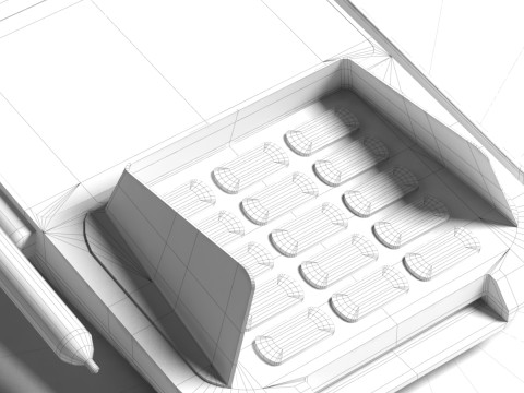 Sunmi P2 Smartpad payment terminal Model 3D