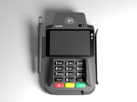 Sunmi P2 Smartpad payment terminal Model 3D
