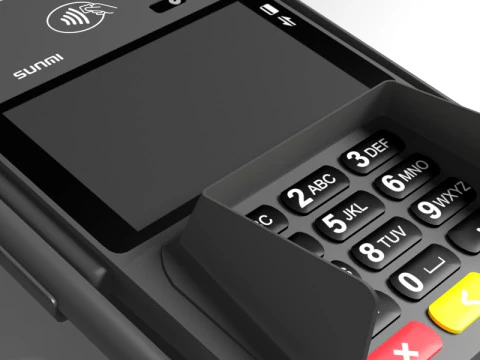 Sunmi P2 Smartpad payment terminal 3D Model