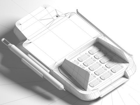 Sunmi P2 Smartpad payment terminal Model 3D