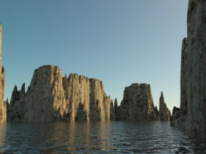 landscape  rocky islands 01 3D Model