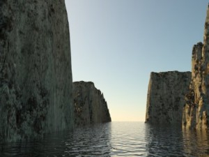 landscape  rocky islands 01 3D Model