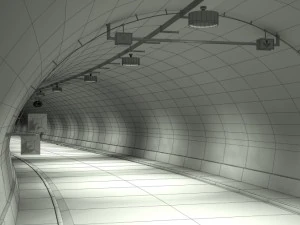 tileable road tunnel 02 3D Model