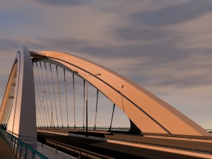 arched bridge 3D Model
