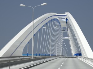 arched bridge 3D 模型