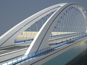 arched bridge 3D 模型