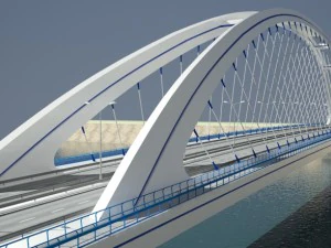 arched bridge 3D Model