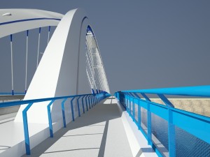 arched bridge 3D 模型