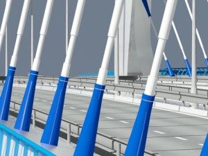 arched bridge 3D 模型