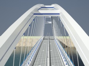 arched bridge 3D 模型