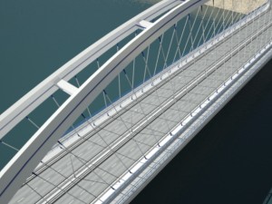 arched bridge 3D 模型