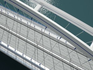 arched bridge 3D 模型