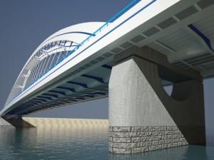 arched bridge 3D 模型