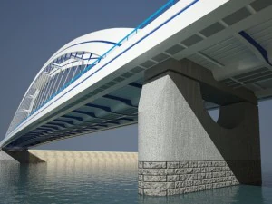 arched bridge 3D Model