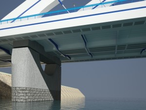 arched bridge 3D 模型