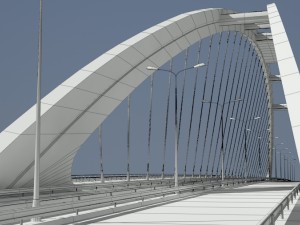 arched bridge 3D 模型