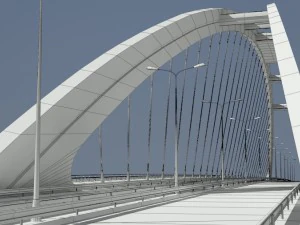 arched bridge 3D Model