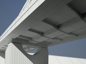 arched bridge 3D 模型