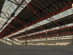 budynek przemysłowy Model 3D