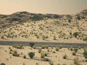 desert road 3D 模型
