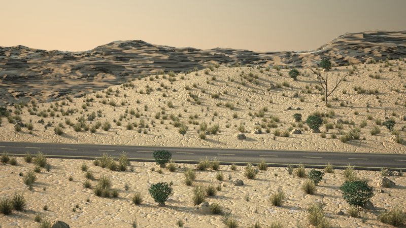 3D model Desert Road Las Vegas. - TurboSquid 1741585