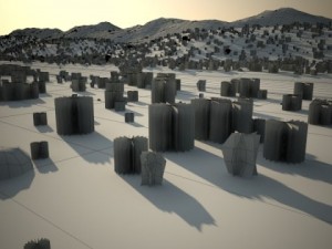 desert road 3D 模型