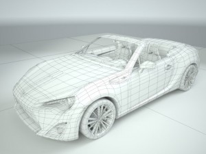 Toyota gt 86 cabrio 3D Model