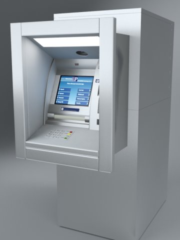 atm machine wincor nixdorf 3D Модель .c4d .max .obj .3ds .fbx .stl .blend 