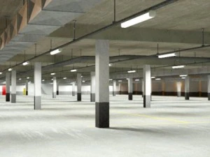 underground parking garage 02 3D Model