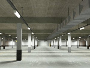 underground parking garage 02 3D Модель