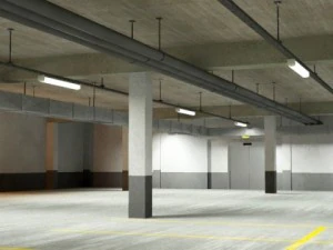 underground parking garage 02 3D Model