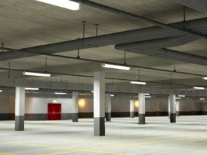 underground parking garage 02 3D Модель